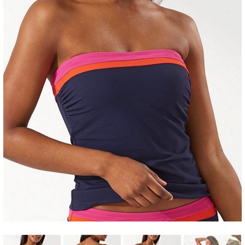 Tommy Bahama Island Cays Color- block Bandini Bikini Top